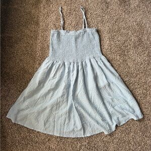 Lulu’s Blue and White Gingham Dress